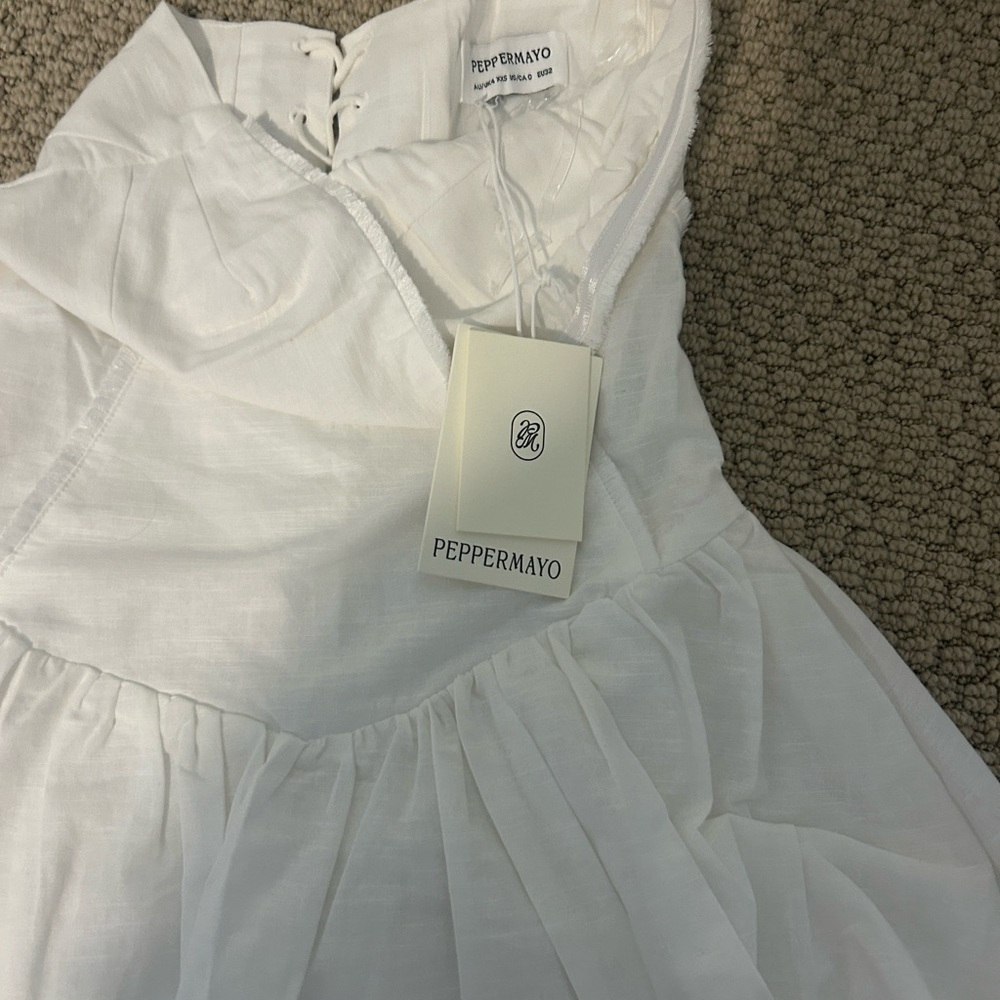 Peppermayo White Strapless Dress - Picture 4 of 5